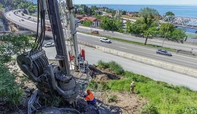 Строительство обхода Адлера в Сочи продолжается с применением бесшумной технологии